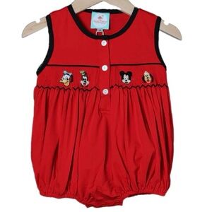 Smocked Flamingo Mickey Mouse bubble